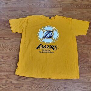 Los Angeles Lakers Game T-Shirt Giveaway Thank You First Responders 1/13/2025 XL